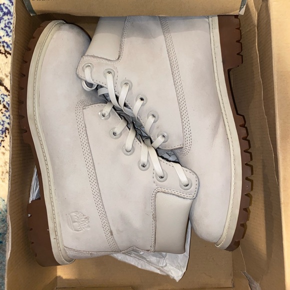 cream timberland boots